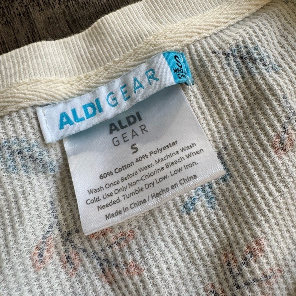 Aldi Gear Fall Waffle Pajama Set- Small - Picture 6 of 6